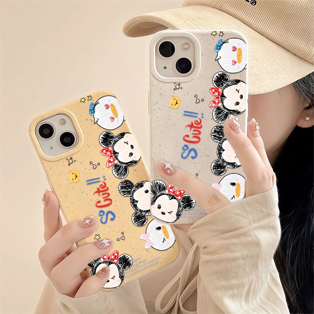 Ốp Điện Thoại Chống Sốc Màu Trắng In Họa Tiết Hoạt Hình Cho iphone 14 pro max 11 13 12 7 8 Plus X XR XSMax