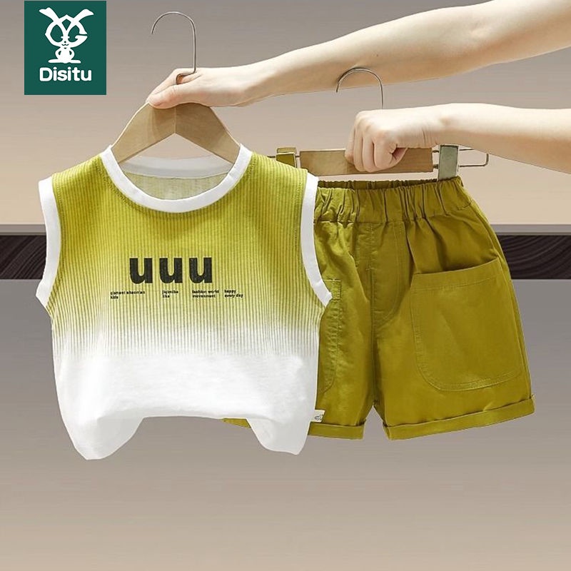 Áo Thun Không Tay In Hình Hoạt Hình Phong Cách Đường Phố Thời Trang Mùa Hè 2023 Dành Cho Bé Trai Bé Gái