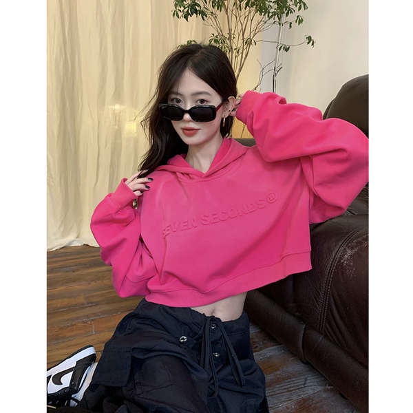 Áo Hoodie Dài Tay In Chữ Cá Tính Dành Cho Nữ