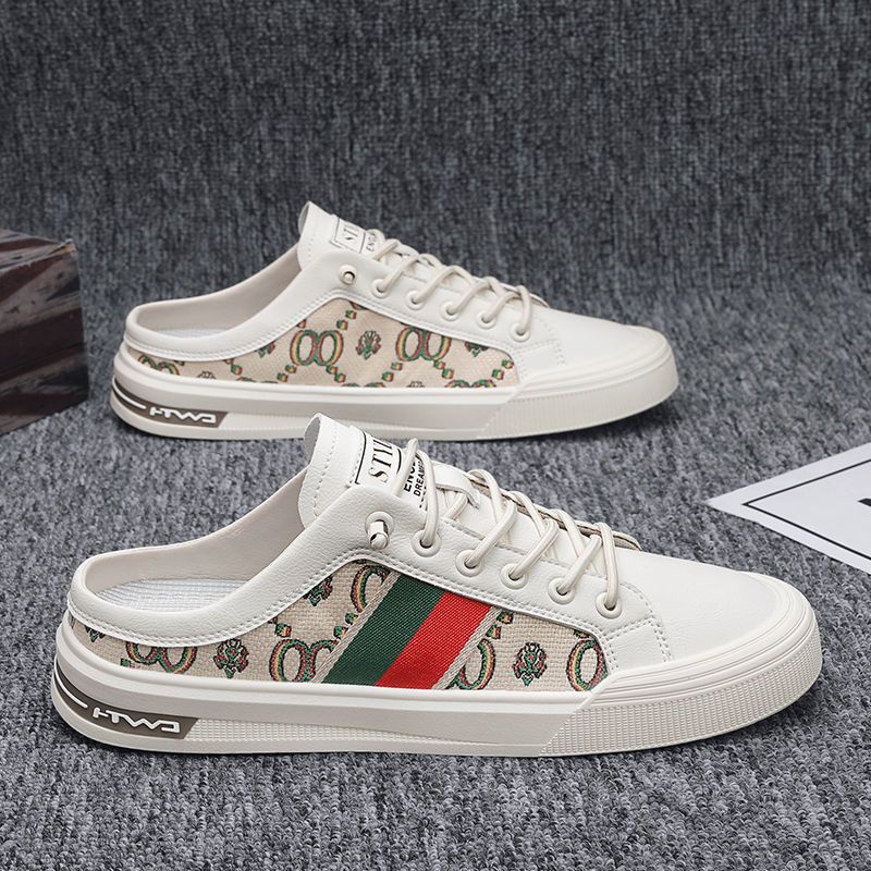 Giày Nam Phong Cách Mới 2024, Giày Nửa Trượt Hợp Thời Trang Không Gót