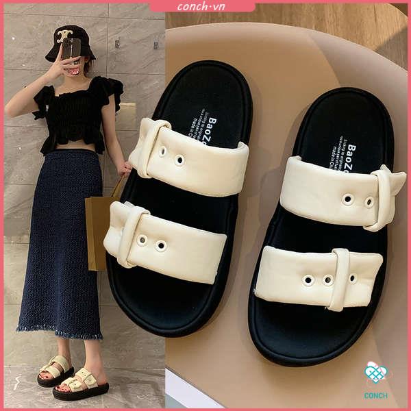 Dép sandal nữ xăng đan đế mềm thời trang đế dày mặc ngoài mùa hè