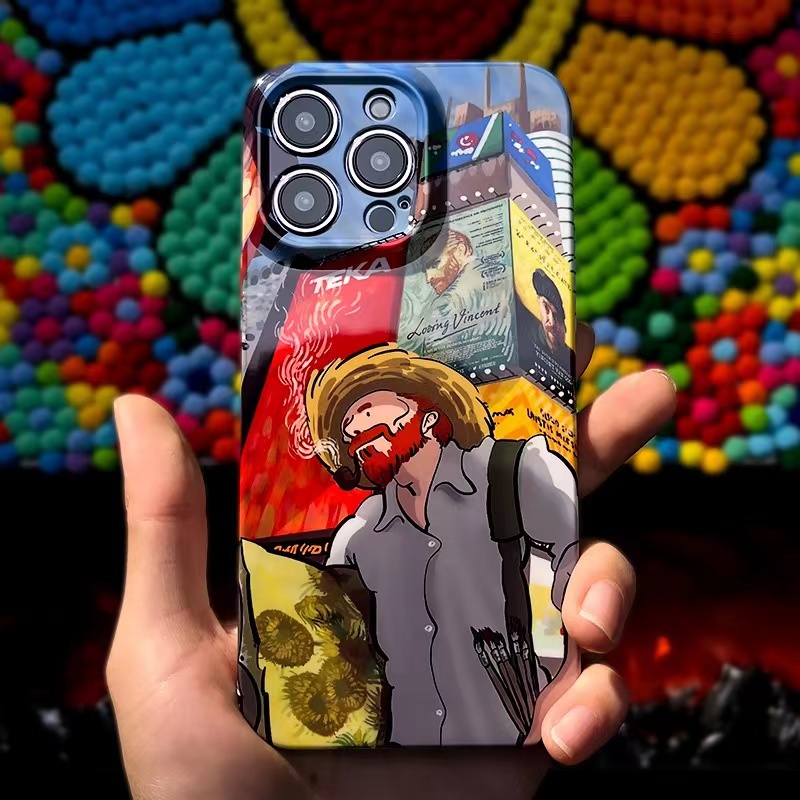 Ốp Điện Thoại PC Cứng Mỏng Nhẹ In Họa Tiết Nghệ Thuật Cho compatible for iPhone x xr xs max 11 12 13 14 pro max