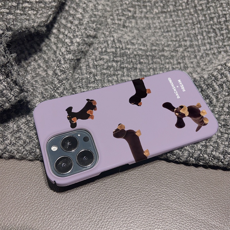 Ốp Điện Thoại Cứng In Hình Chú Chó Dễ Thương Cho iphone 14promax 11 13 12 7Plus 8 X XS Max