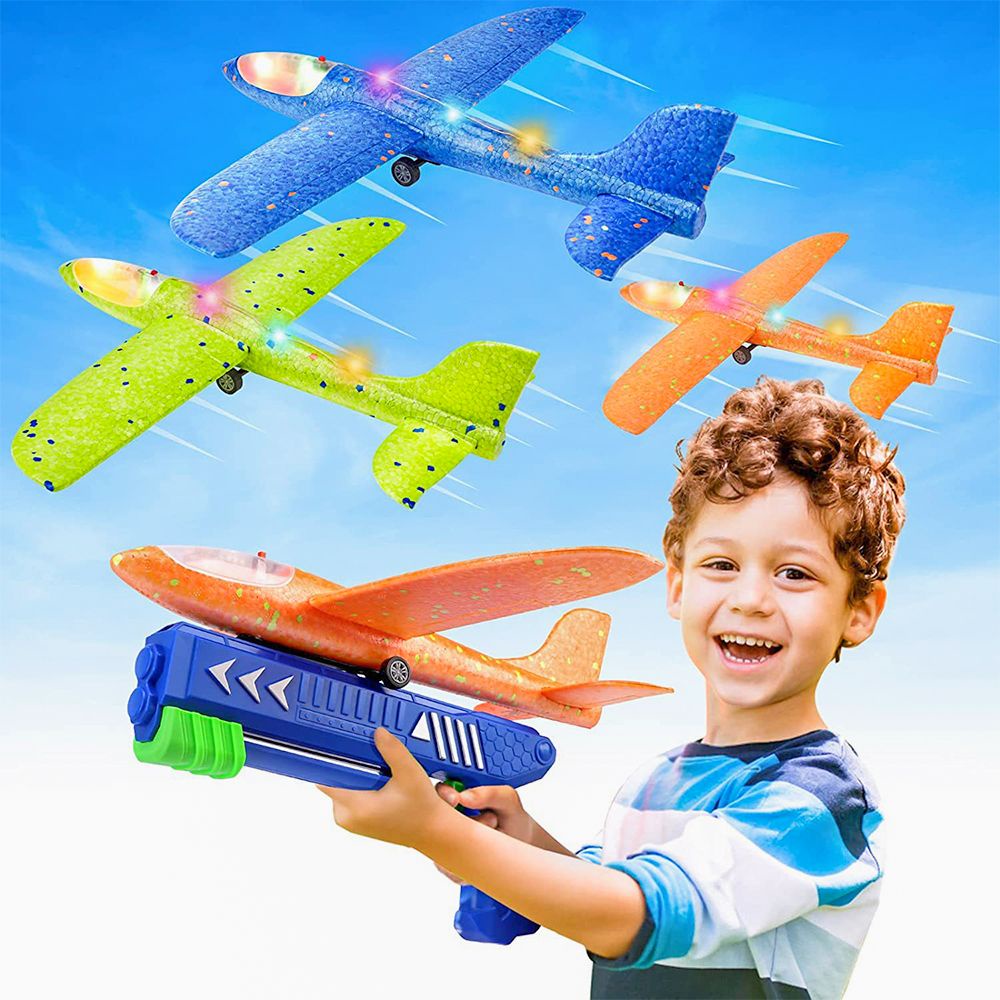 000 คน Đồ Chơi Máy Bay Xốp Đồ Chơi Máy Bay Ném Tay Tự Làm Tàu Lượn Bay Máy Bay Ngoài Trời Trò Chơi Máy Bay Có Bọt Nhẹ Đồ