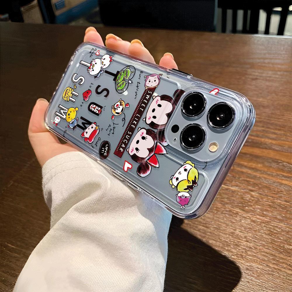 Ốp Điện Thoại Trong Suốt Chống Sốc In Hình Chuột Mickey Cho iphone 14 pro max 11 13 12 7Plus 7 8 Plus X XR XSMax