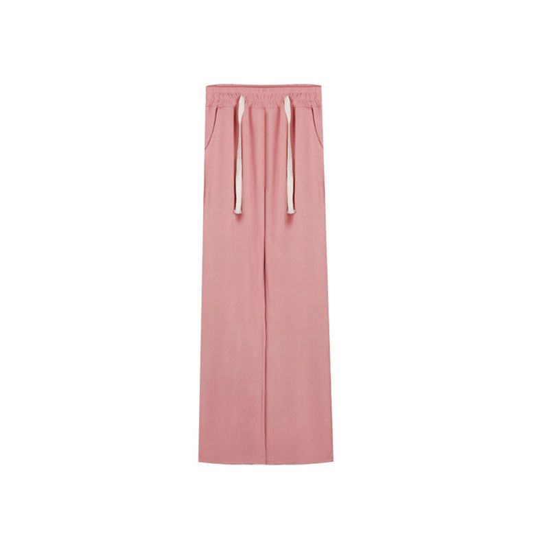 Quần Dài Lưng Cao Ống Rộng Bằng Lụa Mát Thời Trang Mùa Hè Hàng Mới Dành Cho Bạn Nữ