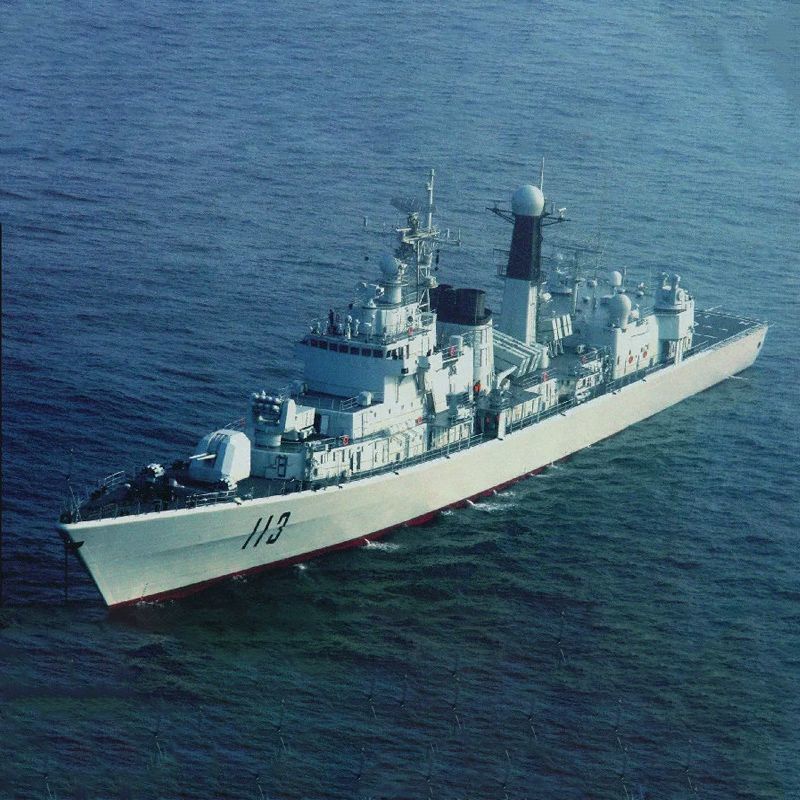 Mô Hình Tàu Chiến Trung Hoa Lắp Ráp Tỉ Lệ 1 / 350 Tàu Chiến Quân Đội Missile Destroyer 113 113