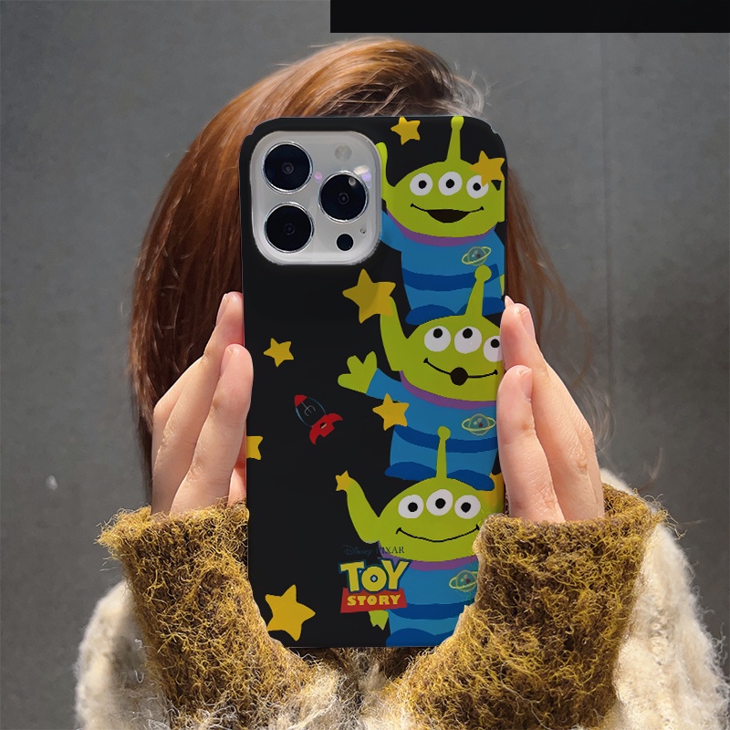 Ốp Điện Thoại Cứng Chống Sốc In Hình Người Ngoài Hành Tinh Hoạt Hình Cho iphone 14 pro Max 11 13 12 7Plus 8 X XS Max