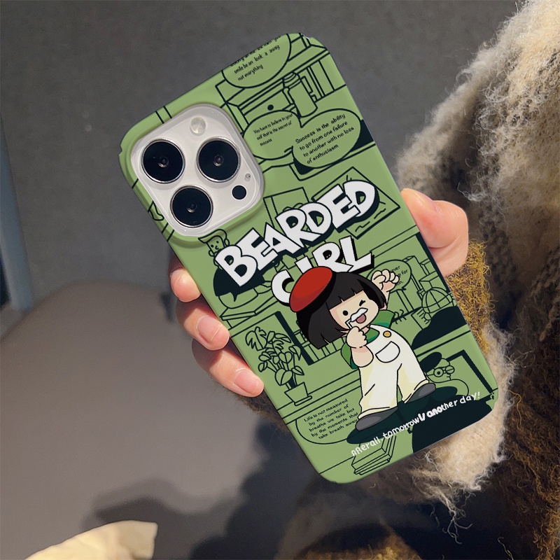 Ốp Điện Thoại Cứng Chống Sốc In Hình Cô Gái Dễ Thương Cho iphone 14 pro Max 11 13 12 7Plus 8 X XS Max