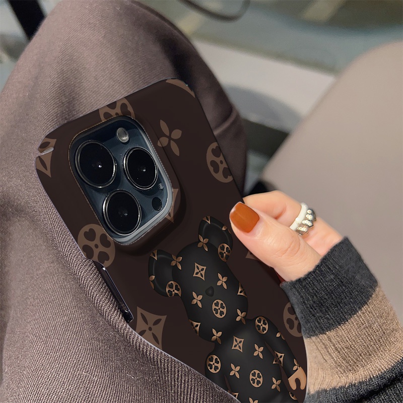 Ốp Điện Thoại Cứng Chống Sốc In Hình Gấu Hoạt Hình Cho iphone 14 pro Max 11 13 12 7Plus 8 X XS Max