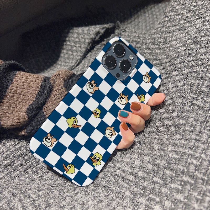 Ốp Điện Thoại Cứng Chống Sốc In Hình Vịt / Gấu Cho iphone 14 pro Max 11 13 12 7Plus 8 X XS Max