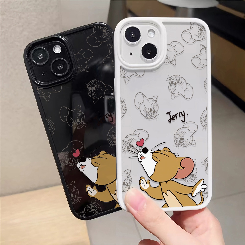 Ốp Điện Thoại Nhựa Acrylic Cứng Trong Suốt In Hình Chuột Hoạt Hình Cho iphone 14 pro Max 11 13 12 7Plus 8 X XS Max
