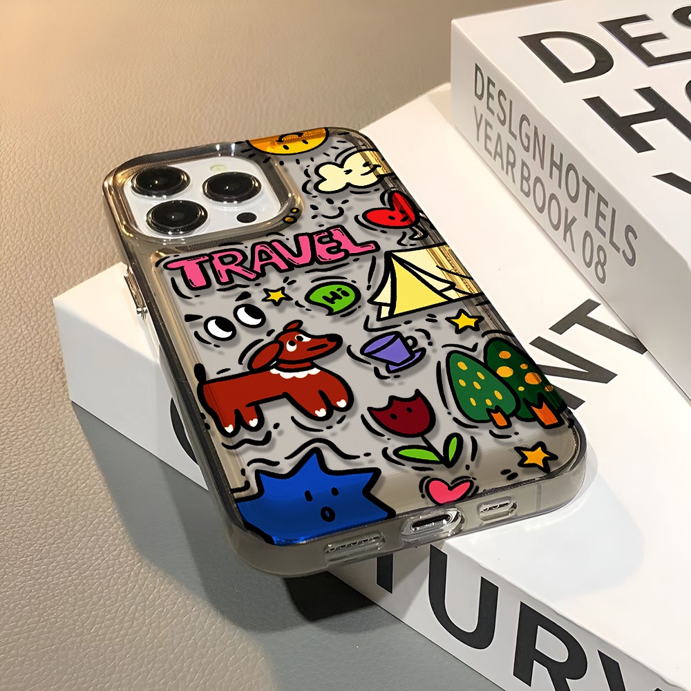 Ốp Điện Thoại Trong Suốt In Hình Chú Chó Cho iphone 14 pro max 11 13 12 7 8 Plus X XR XSMax