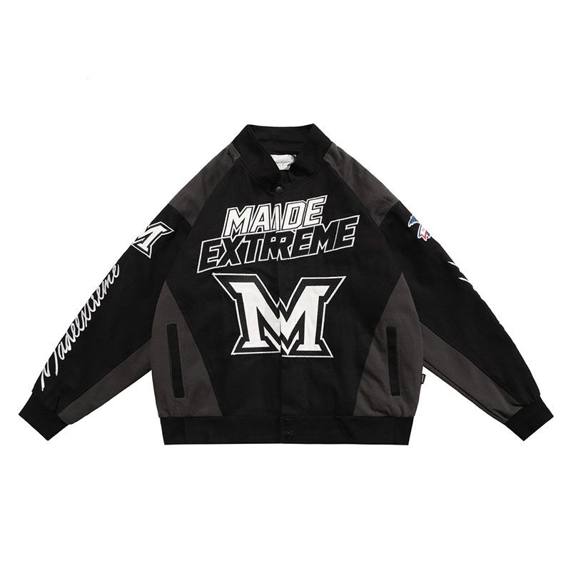 Áo Khoác Bóng Chày Dáng Rộng Kiểu Hip-Hop Mỹ Thời Trang Xuân Thu Cho Nam Và Nữ