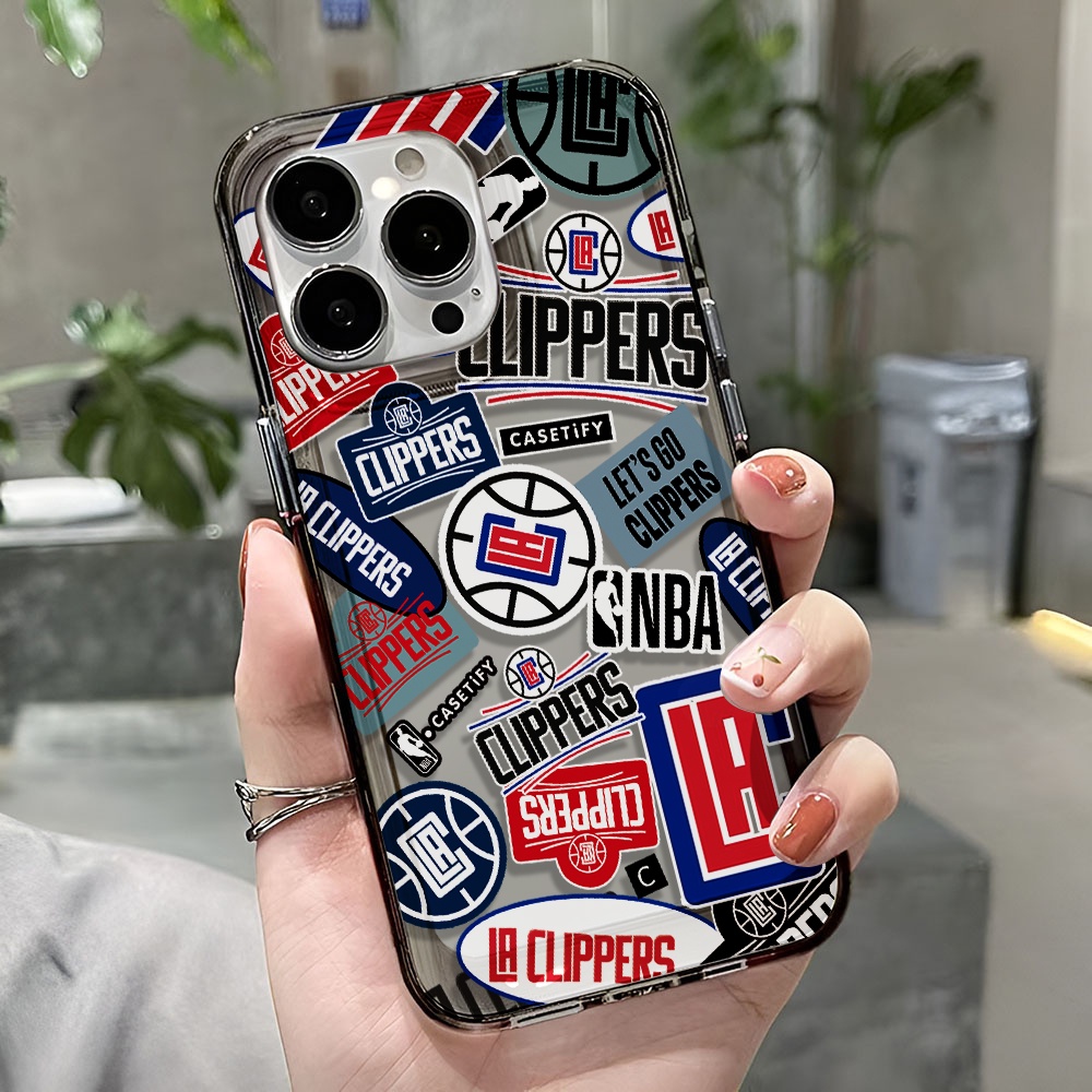 Ốp Điện Thoại Trong Suốt In Logo NBA Cho iphone 14 pro max 11 13 12 7 8 Plus X XR XSMax