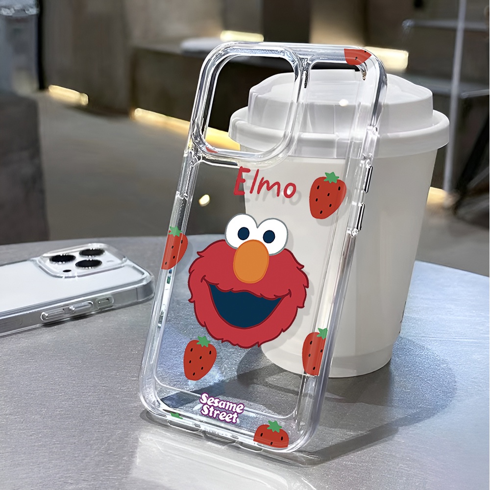 Ốp Điện Thoại Trong Suốt In Hoạt Hình Sesame Street Cho iphone 14 pro max 11 13 12 7 8 Plus X XR XSMax