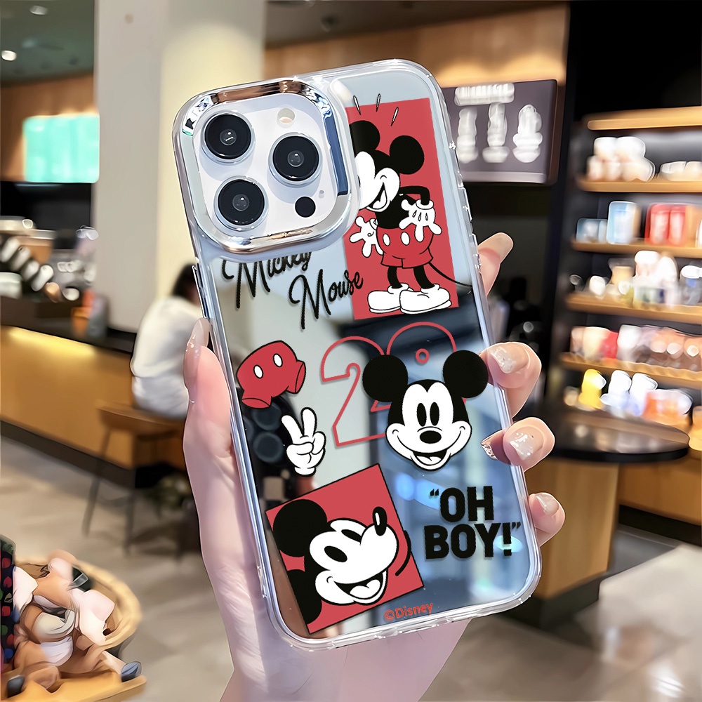 Ốp Điện Thoại Hình Chuột Mickey Cho iphone 14 pro max 11 12 13 8 7 Plus X XR XSMax