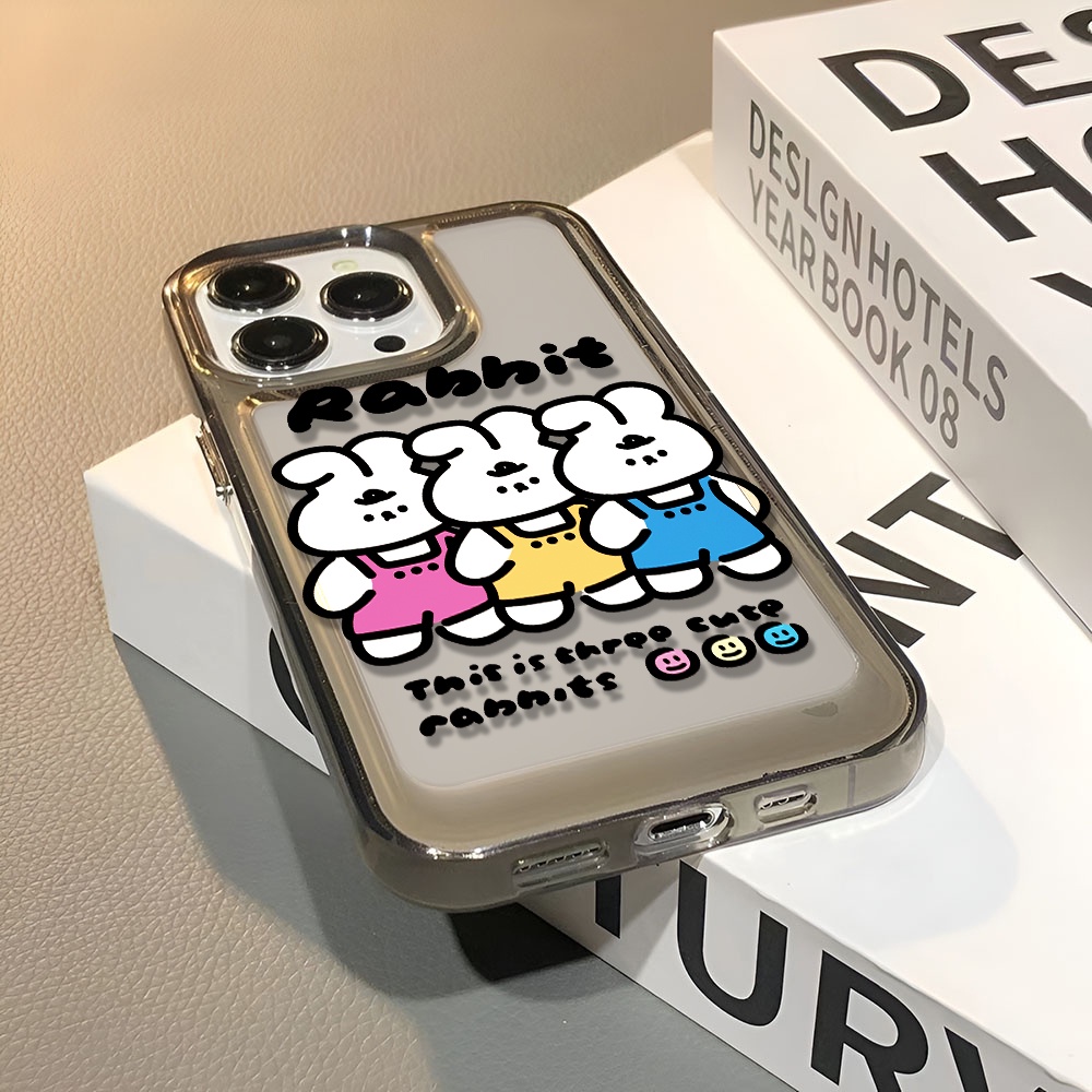 Ốp Điện Thoại Trong Suốt In Hình Thỏ Hoạt Hình Cho iphone 14 pro max 11 13 12 7 8 Plus X XR XSMax