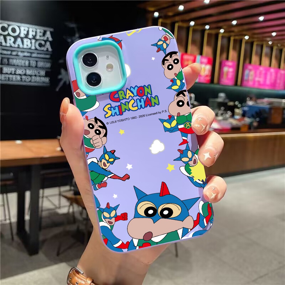 Ốp Điện Thoại silicon Dẻo Họa Tiết Hoạt Hình Cậu Bé Bút Chì 3 Trong 1 Cho iPhone 14Promax 13 12 11 7Plus X XR