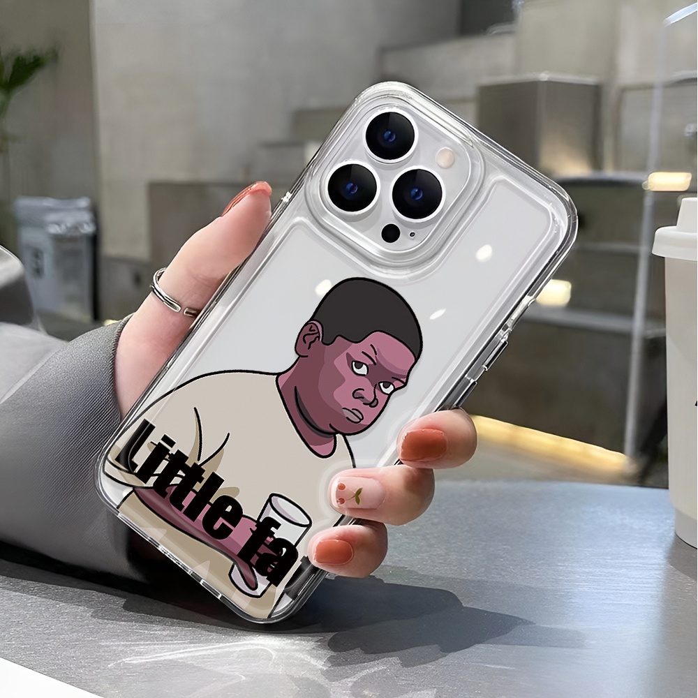 Ốp Điện Thoại Trong Suốt In Hình Cậu Bé Không Gian Cho iphone 14 pro max 11 13 12 7 8 Plus X XR XSMax