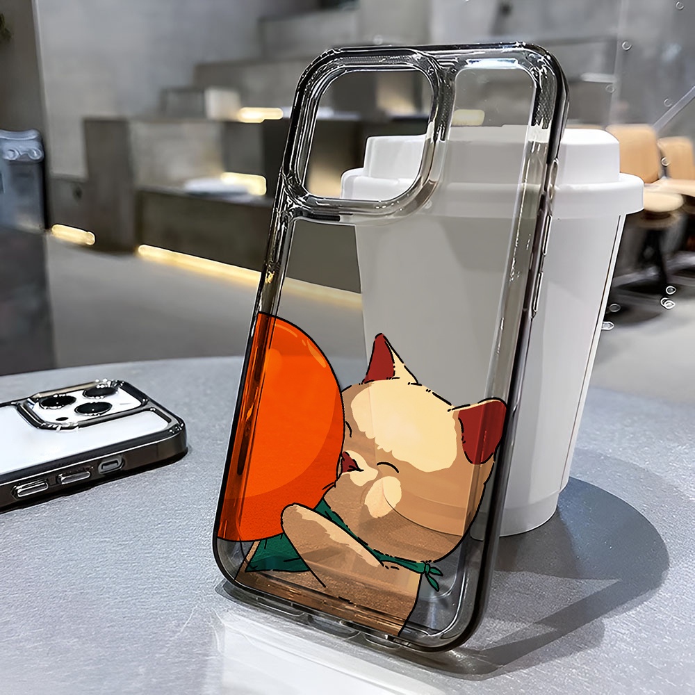 Ốp Điện Thoại Trong Suốt Chống Sốc In Hình Mèo Hoạt Hình Cho iphone 14 pro max 11 13 12 7 8 Plus X XR XSMax