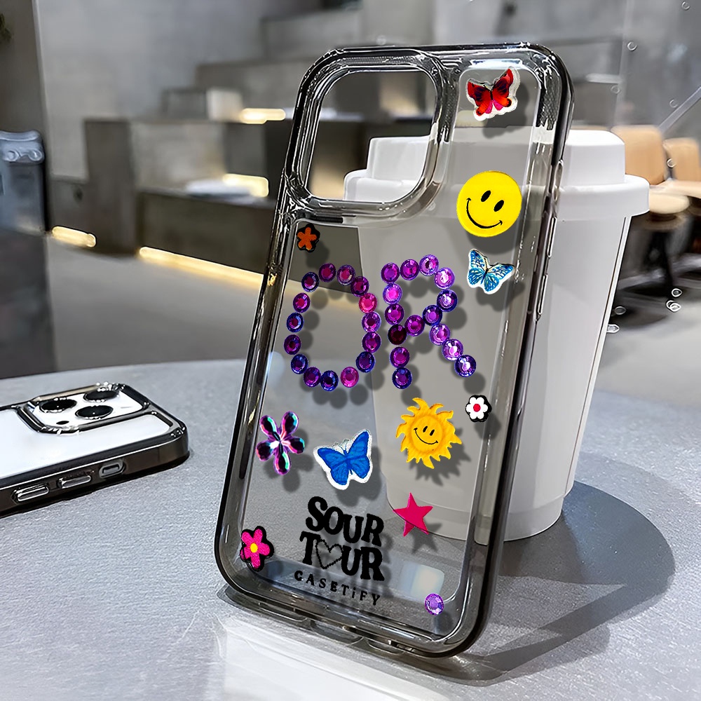 Ốp Điện Thoại Trong Suốt Chống Sốc In Hình Bướm Thời Trang Cho iphone 14 pro max 11 13 12 7 8 Plus X XR XSMax