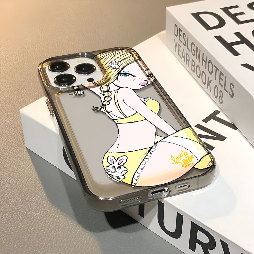 Ốp Điện Thoại Trong Suốt Chống Sốc In Hình Cô Gái Không Gian Cho iphone 14 pro max 11 13 12 7 8 Plus X XR XSMax