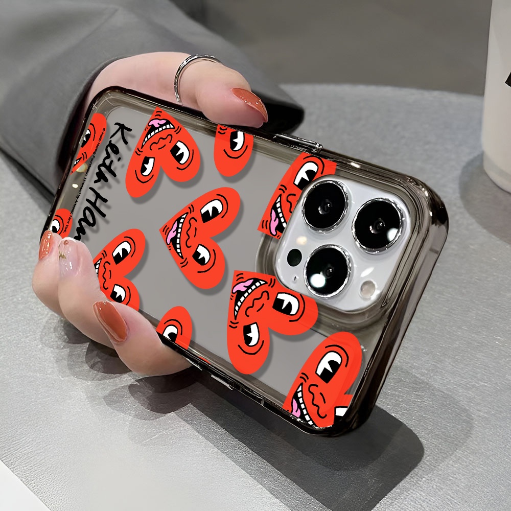 Ốp Điện Thoại Trong Suốt Chống Sốc In Hình Mặt Cười Cho iphone 14 pro max 11 13 12 7 8 Plus X XR XSMax