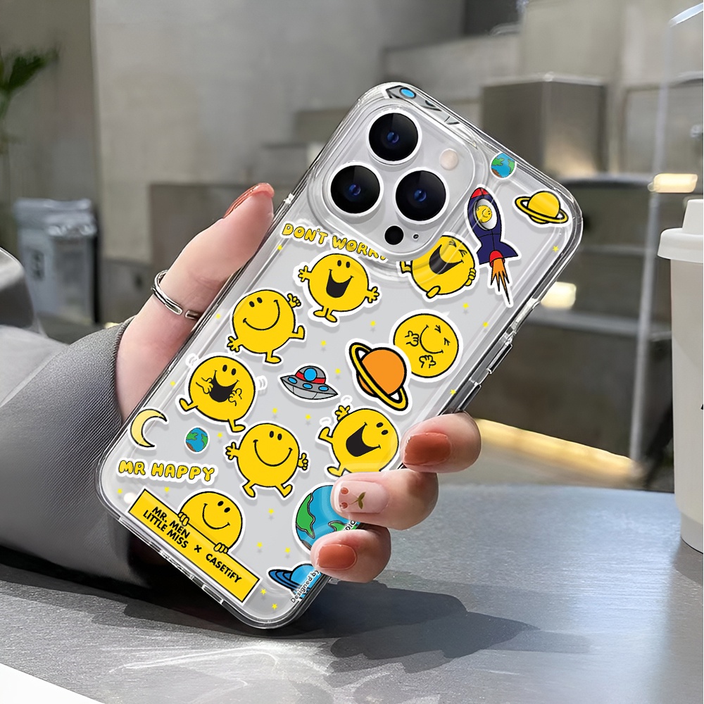 Ốp Điện Thoại Trong Suốt Chống Sốc In Hình Mặt Cười Cho iphone 14 pro max 11 13 12 7 8 Plus X XR XSMax