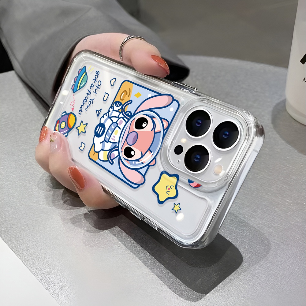 Ốp Điện Thoại Trong Suốt Chống Sốc In Hình Phi Hành Gia Cho iphone 14 pro max 11 13 12 7 8 Plus X XR XSMax
