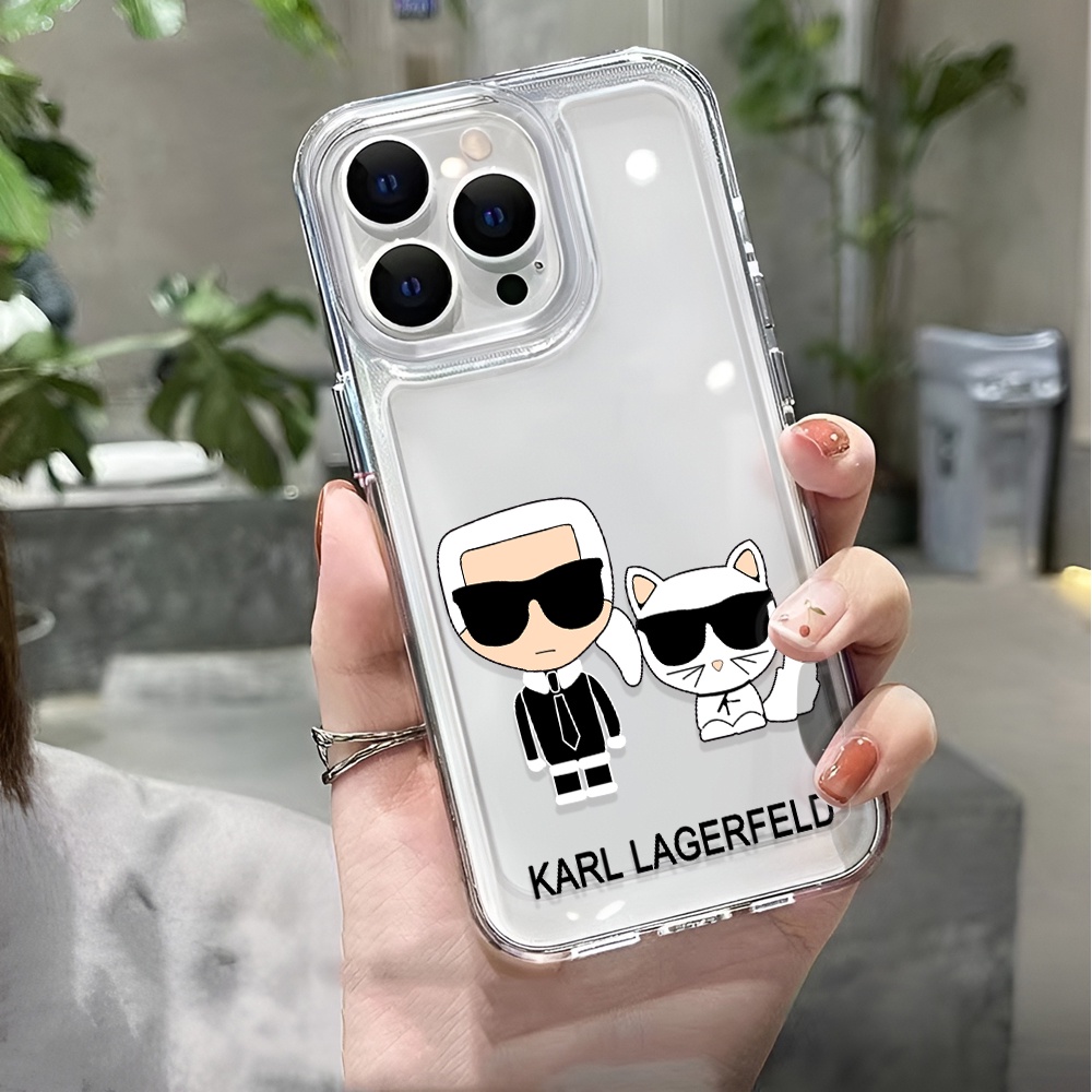 Ốp Điện Thoại Trong Suốt Chống Sốc In Hình Mèo Hoạt Hình Cho iphone 14 pro max 11 13 12 7 8 Plus X XR XSMax