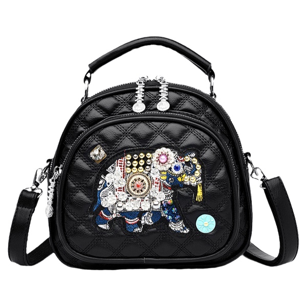 ✹Túi Da Bò Đeo Chéo Đa Năng Thêu Họa Tiết Thời Trang 2023 Cho Nữ✬