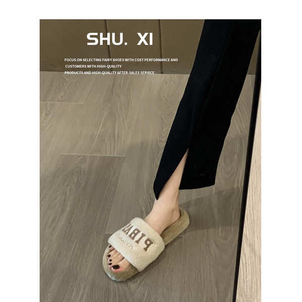 Dép Lông Đế Dày Thời Trang Thu Đông 2023 Cho Nữ