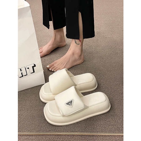 Dép thời trang nữ dép lê đế dày thời trang đi bên ngoài Velcro