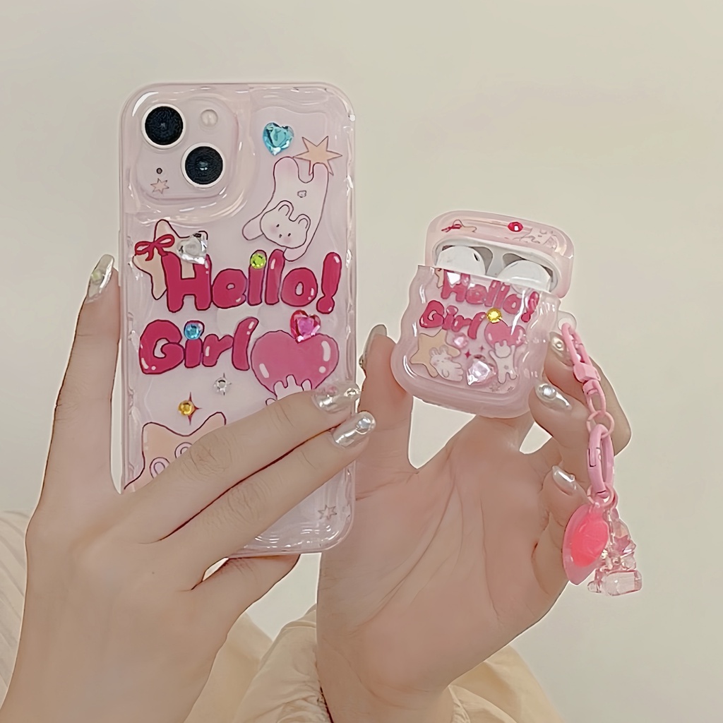 Ốp Điện Thoại Hình Hoạt Hình Dễ Thương Cho Iphone 14 / 13 / 12 / 11 1 / 2 / 3 / Pro