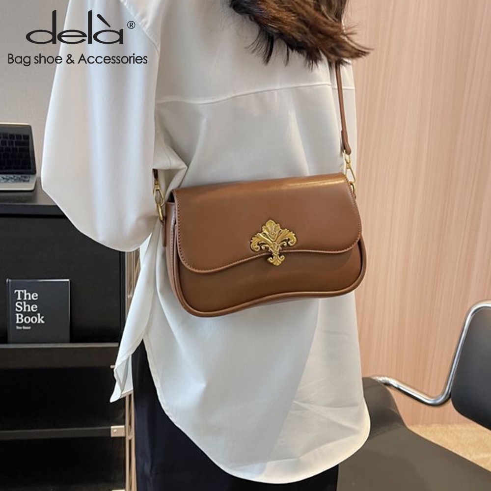 Dela Túi Xách Đeo Vai Kiểu Dáng Đơn Giản Xinh Xắn Dành Cho Nữ