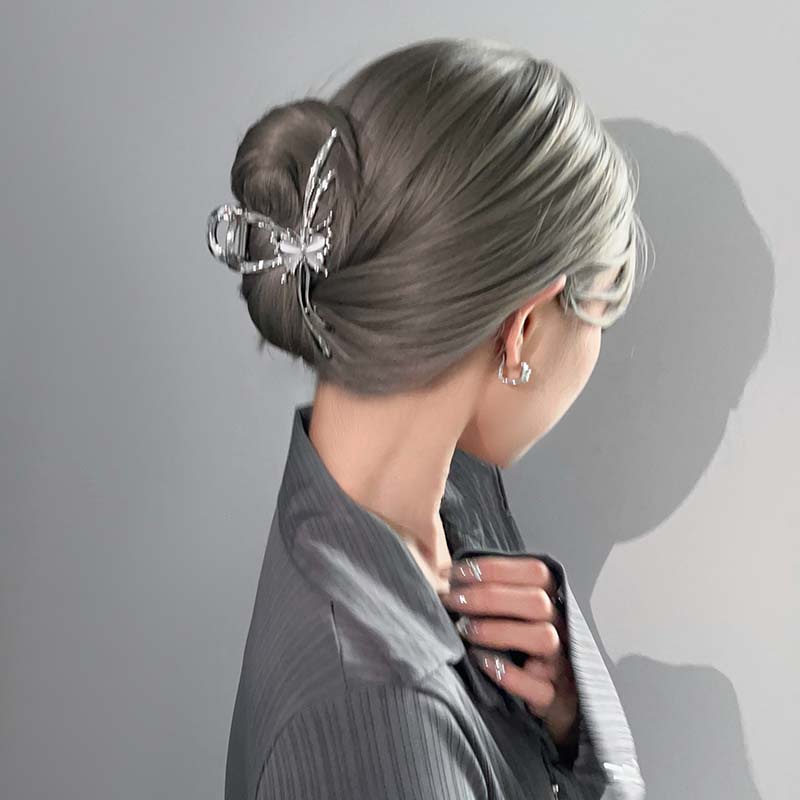 Kẹp Tóc Đính Đá Mắt Mèo / Bướm / Bướm Đa Năng Thời Trang Hàn Quốc Cao Cấp Cho Nữ