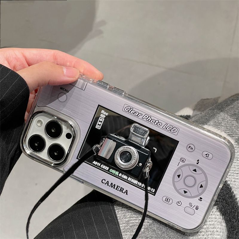 Ốp Điện Thoại Mềm Hình Máy Ảnh Vui Nhộn Cho Oppo A58x A8 / 9 / 11 A96 A97 Findx3 / X3pro A15 / A35