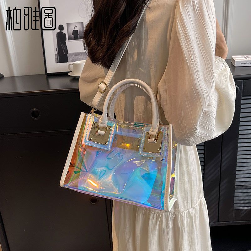 Boyato Túi Đeo Chéo Vai jelly Màu laser Trong Suốt Đơn Giản Thời Trang Mùa Hè 2023 Mới Dành Cho Bạn Nữ