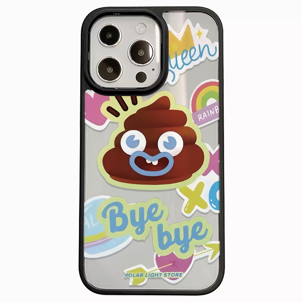 Ốp Điện Thoại Acrylic Cứng Trong Suốt Hình Biểu Cảm Vui Nhộn Cho iphone 14promax 11 13 12 7Plus 8 X XS Max