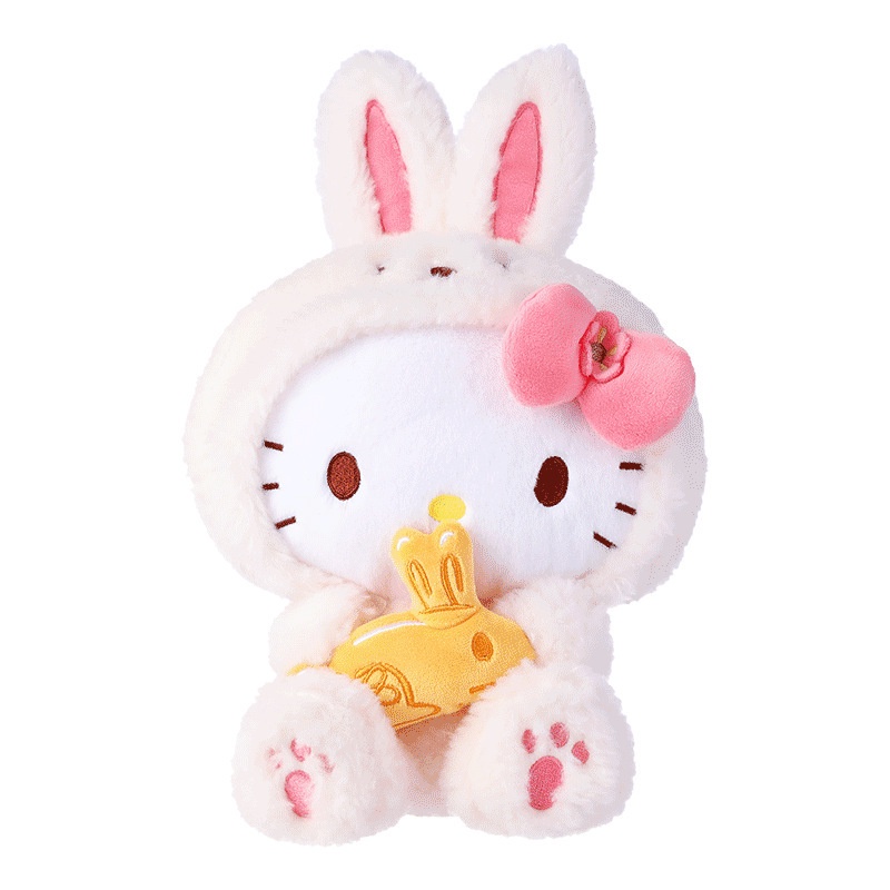 Búp Bê Thỏ Sanrio Ngồi Trên Mặt Nước Bằng Lông Nhung Mềm Mại Thân Thiện Với Da