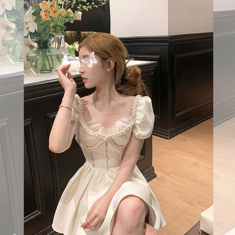 UIOWOO Đầm Hai Dây Mùa Hè 2023 Dáng Ngắn Phong Cách Thời Trang Mới Cho Nữ