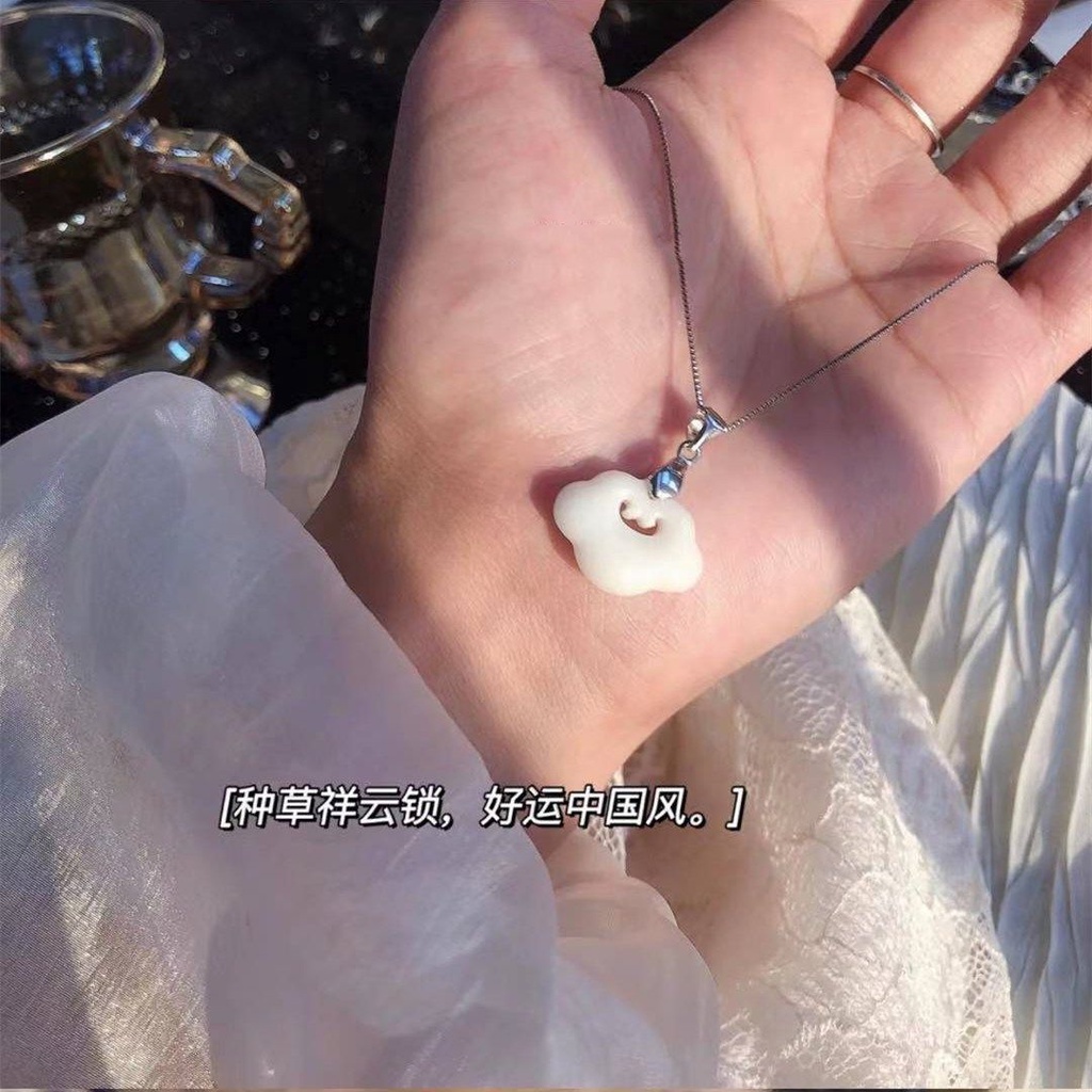 Vòng cổ Bạc 925 Mặt Ổ Khóa An Toàn Phong Cách Hàn Quốc Đơn Giản Cho Nữ