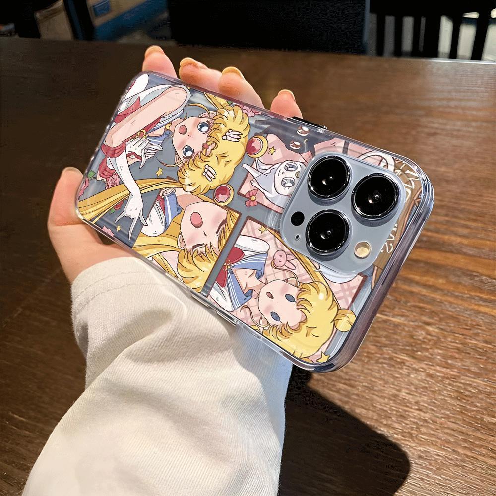 Ốp Điện Thoại Trong Suốt In Hình Thủy Thủ Mặt Trăng Cho iphone 14promax 13 12 11 7Plus 7 8 Plus X XR XSMax