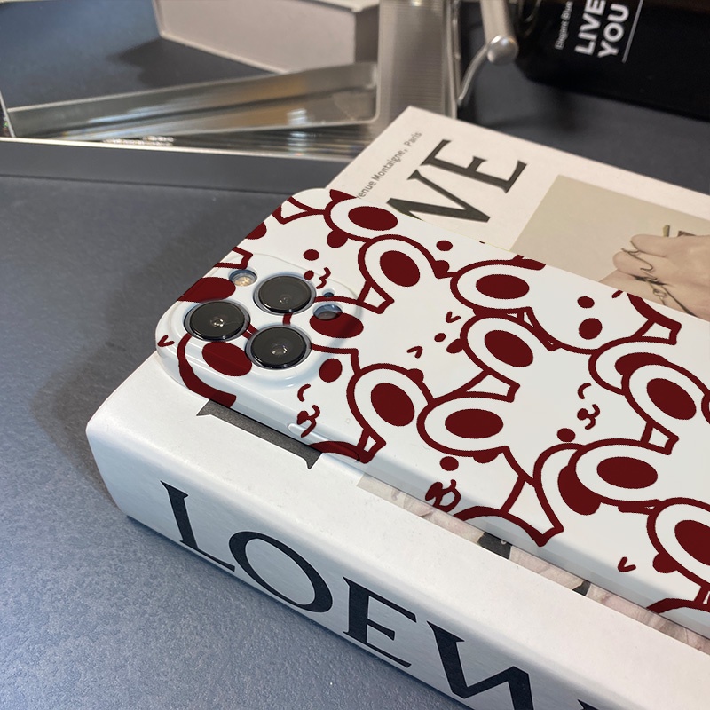 Ốp Điện Thoại Cứng Chống Sốc Hình Thỏ Dễ Thương Cho iphone 14promax 11 13 12 7Plus 8 X XS Max