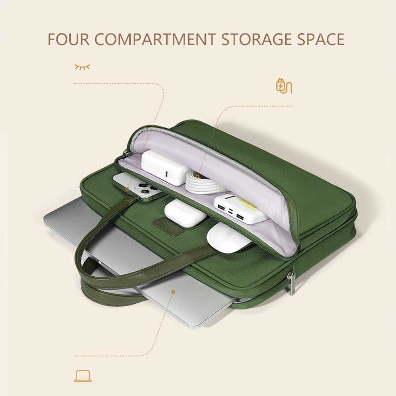 Túi Đựng Laptop Đeo Vai Cho Macbook Air Pro HP Huawei Asus Dell 13 14 15 15.6 17 inch