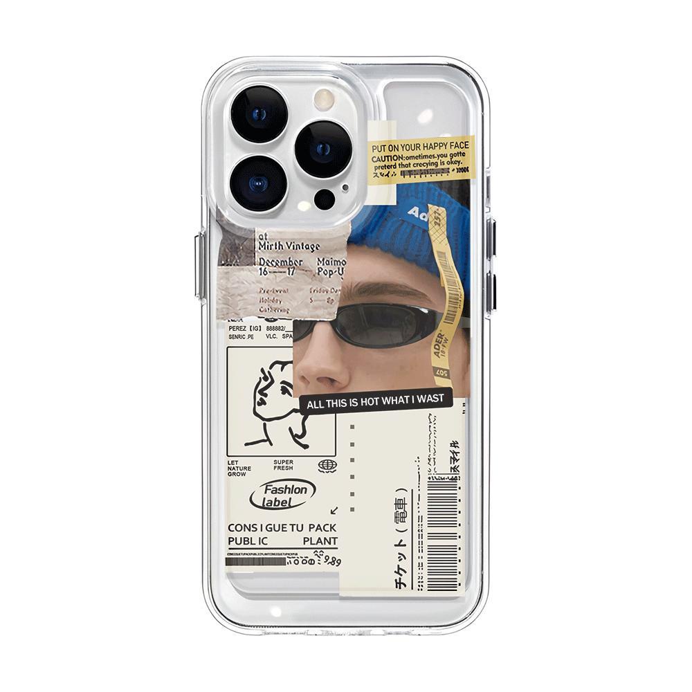 Ốp Điện Thoại Trong Suốt Chống Sốc Họa Tiết Thời Trang Cho iphone 14 pro max 11 13 12 7Plus 7 8 Plus X XR XSMax