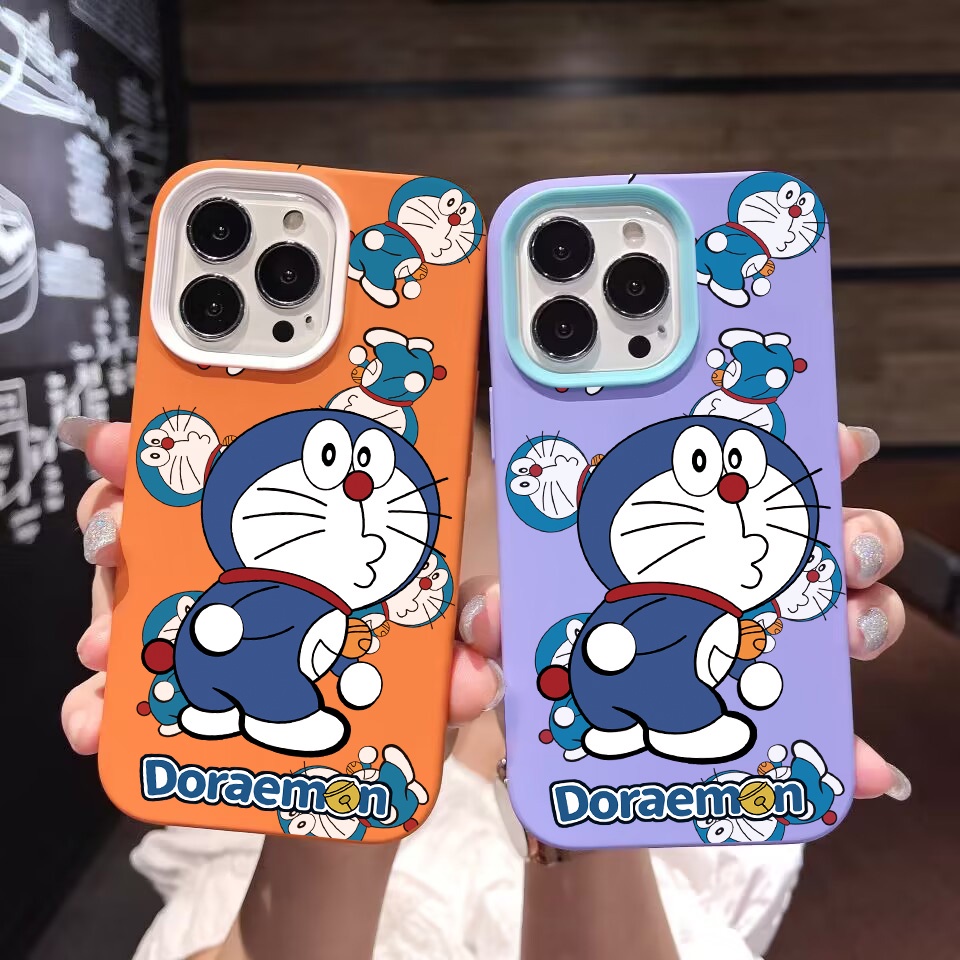 Ốp Điện Thoại silicon Dẻo Hình Mông Doraemon 3 Trong 1 Cho iPhone 14Promax 13 12 11 7Plus 7 X Xs Max XR