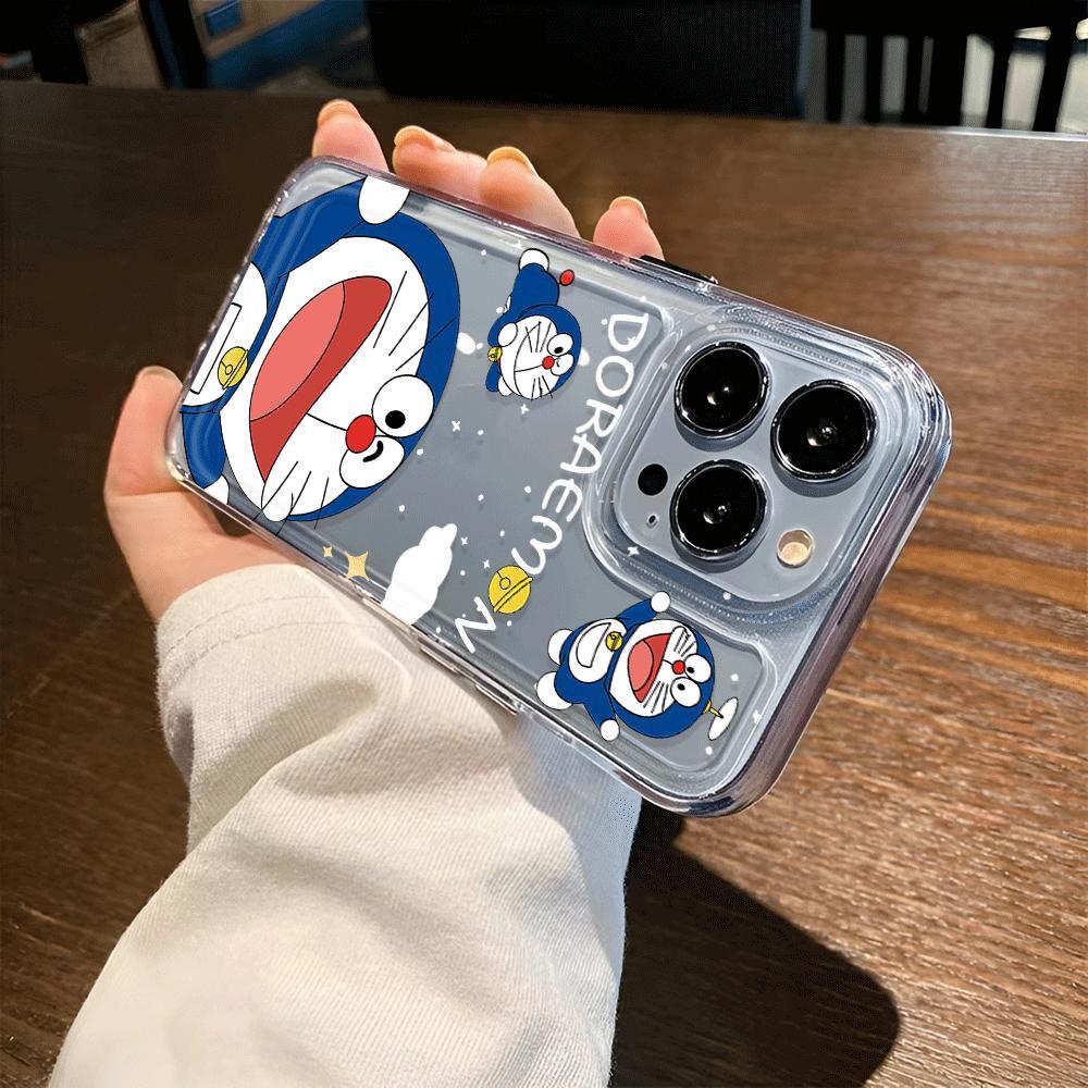 Ốp Điện Thoại Trong Suốt Chống Sốc In Hình Doraemon Cho iphone 14 pro max 11 13 12 7Plus 7 8 X XR XSMax