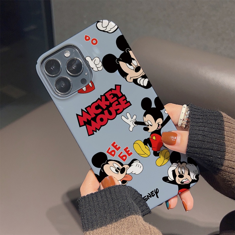 Ốp Điện Thoại Cứng In Hình Chuột Hoạt Hình Dễ Thương Cho iphone 14 pro Max 11 13 12 7Plus 8 X XS Max